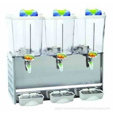 Spraying Triple Tanks Automatic Juice Dispenser, 18 Liters Cold Drink Dispenser Machine For Cafe, Super Market